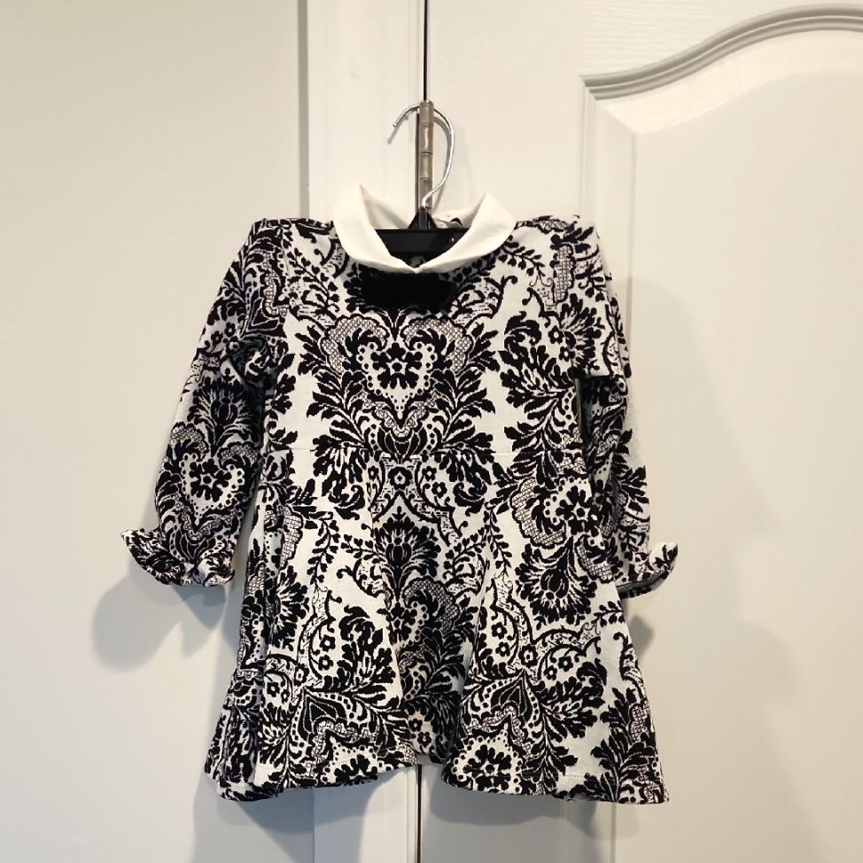 Janie And Jack Damask Pattern Dress